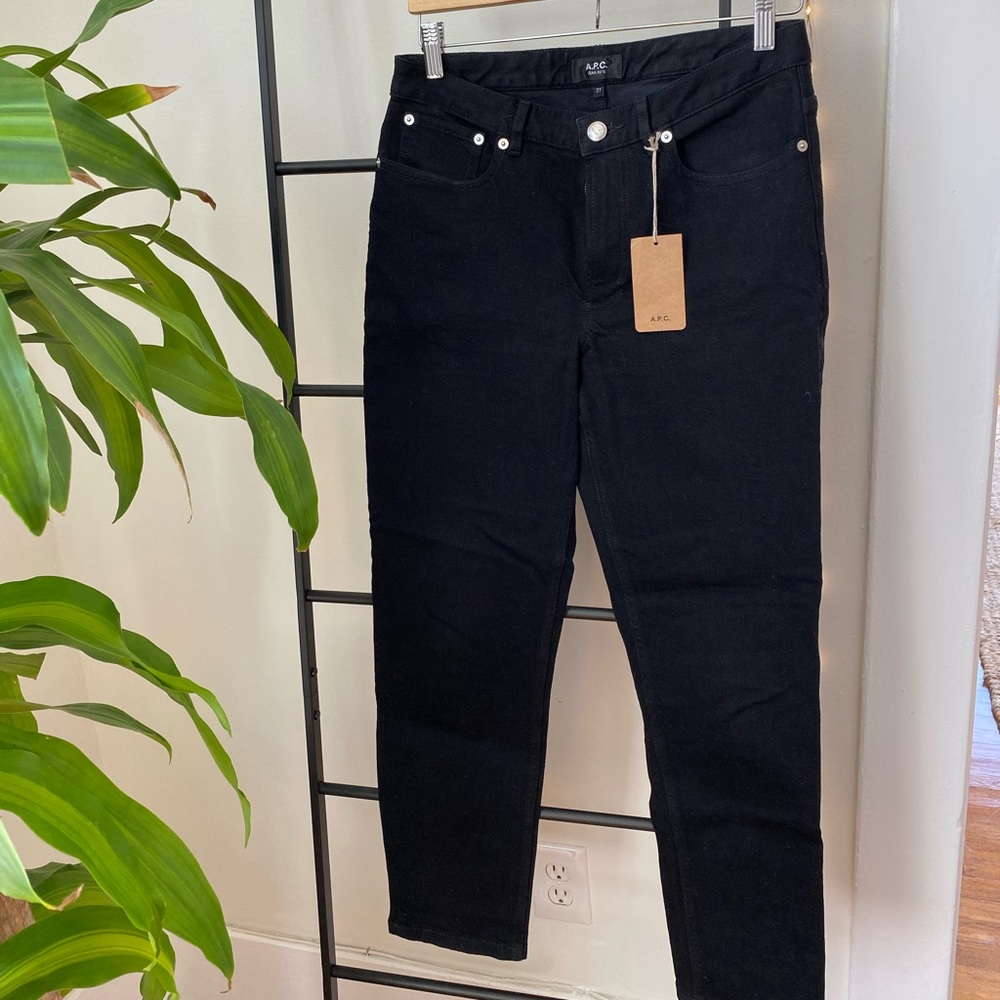 A.P.C. 80s straight leg black jeans new with tags